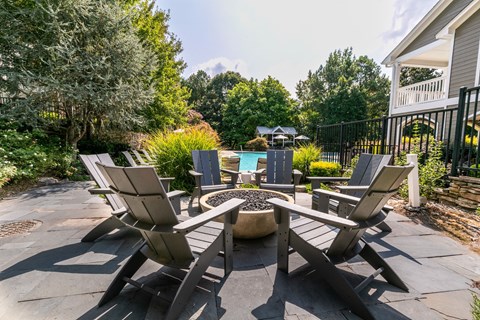 Outdoor Firepit at Willowest in Vinings in Atlanta, GA 30339